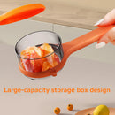 Pelador de Frutas y Verduras de Acero Inoxidable con Contenedor