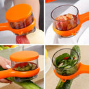 Pelador de Frutas y Verduras de Acero Inoxidable con Contenedor
